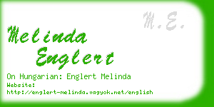 melinda englert business card